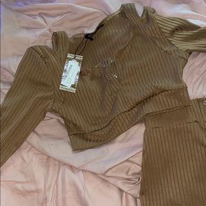Camel Rib Co Ord